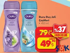 DURU DUŞ JELİ ÇEŞİTLERİ 450 ML